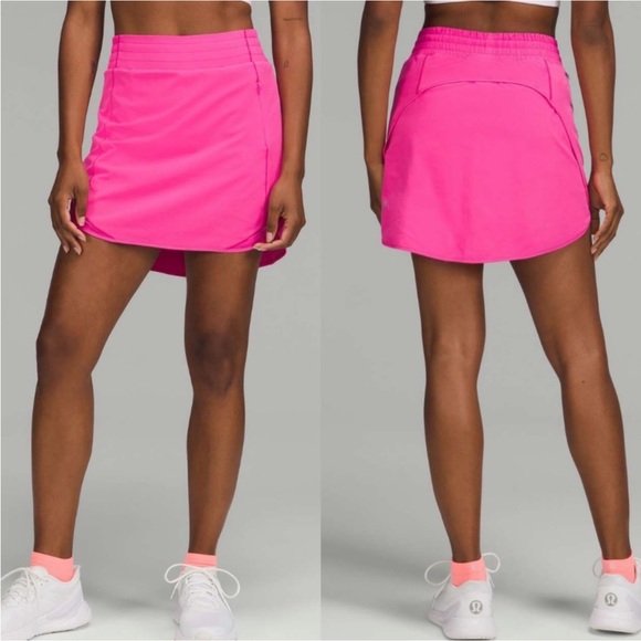 lululemon athletica Pants - Lululemon Hotty Hot High-Rise Skirt Long Sonic Pink SZ 2